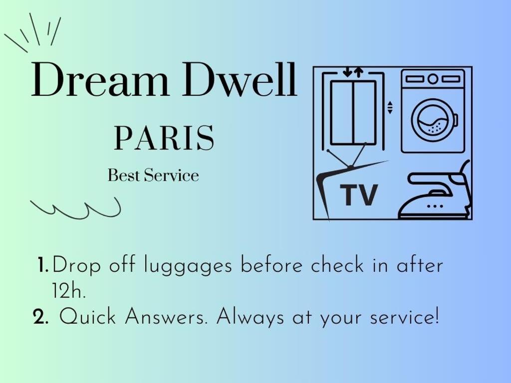 Dream Dwell Paris -Studio With Balcony 800M To Trocadero And Tour Eiffel Екстериор снимка